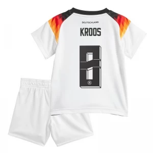 Kinder Toni Kroos #8 Deutschland Fußball Trikotsatz EM 2024 Heimtrikot