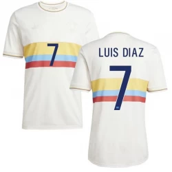 Kolumbien LUIS DIAZ #7 Fußballtrikot 2024 100th Anniversary Heimtrikot Herren