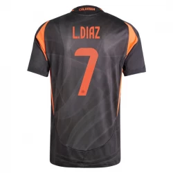 L. Diaz #7 Kolumbien Fußballtrikots Copa America 2024 Auswärtstrikot Herren