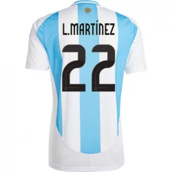 L. Martinez #22 Argentinien Fußballtrikot Copa America 2024 Heimtrikot Herren