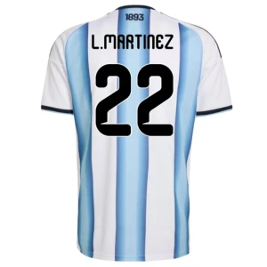 L. Martinez #22 Argentinien Fußballtrikot WM 2026 Heimtrikot Herren