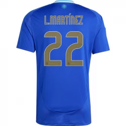 L. Martinez #22 Argentinien Fußballtrikots Copa America 2024 Auswärtstrikot Herren