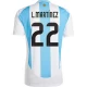 L. Martinez #22 Argentinien Fußballtrikots Copa America 2024 Heimtrikot Herren