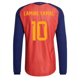 Lamine Yamal #10 Spanien Fußballtrikot WM 2026 Heimtrikot Herren Langarm