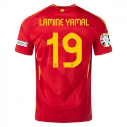 Lamine Yamal #19 Spanien Fußballtrikots EM 2024 Heimtrikot Herren