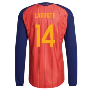Laporte #14 Spanien Fußballtrikot WM 2026 Heimtrikot Herren Langarm