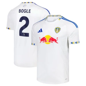 Leeds United Bogle #2 Fußballtrikot 2025-26 Heimtrikot Herren