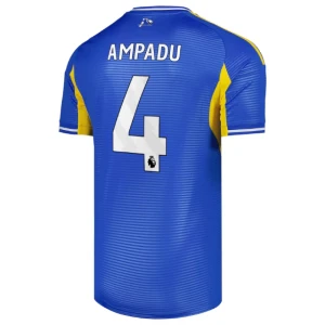 Leeds United Fußballtrikot 2025-26 Ampadu #4 Auswärtstrikot Herren