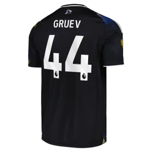 Leeds United Fußballtrikot Gruev #44 2025-26 Ausweichtrikot Herren