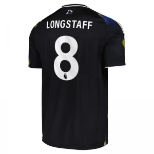 Leeds United Fußballtrikot Longstaff #8 2025-26 Ausweichtrikot Herren