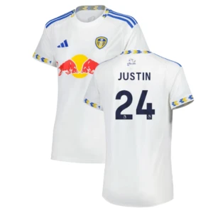 Leeds United Justin #24 Fußballtrikot 2025-26 Heimtrikot Herren