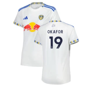 Leeds United Okafor #19 Fußballtrikot 2025-26 Heimtrikot Herren