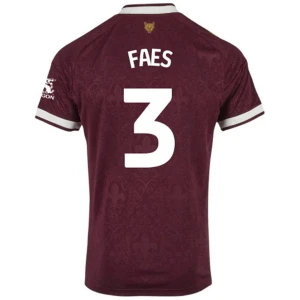 Leicester City Fußballtrikot 2026-27 Faes #3 Auswärtstrikot Herren