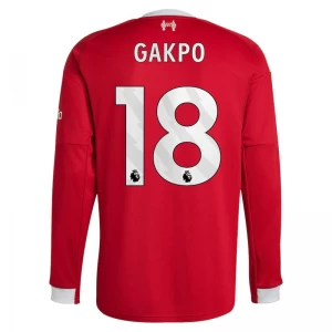 Liverpool FC Cody Gakpo #18 Fußballtrikot 2025-26 Heimtrikot Herren Langarm