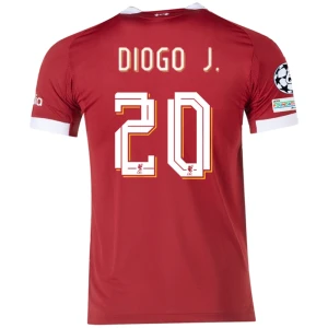 Liverpool FC Diogo J. #20 Fußballtrikot 2025-26 Champions League Heimtrikot Herren