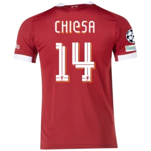 Liverpool FC Federico Chiesa #14 Fußballtrikot 2025-26 Champions League Heimtrikot Herren