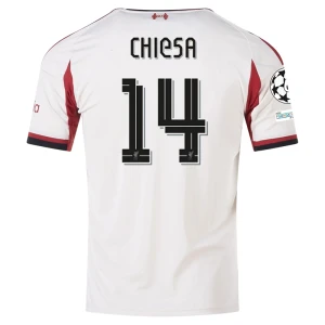 Liverpool FC Fußballtrikot 2025-26 Champions League Federico Chiesa #14 Auswärtstrikot Herren