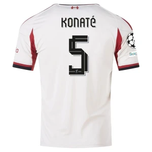 Liverpool FC Fußballtrikot 2025-26 Champions League Konate #5 Auswärtstrikot Herren