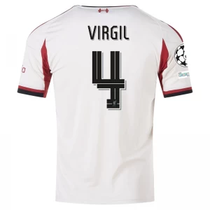 Liverpool FC Fußballtrikot 2025-26 Champions League Virgil van Dijk #4 Auswärtstrikot Herren