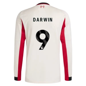 Liverpool FC Fußballtrikot 2025-26 Darwin Núñez #9 Auswärtstrikot Herren Langarm
