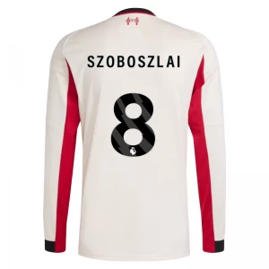 Liverpool FC Fußballtrikot 2025-26 Dominik Szoboszlai #8 Auswärtstrikot Herren Langarm