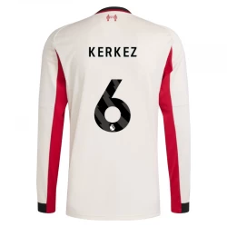 Liverpool FC Fußballtrikot 2025-26 Kerkez #6 Auswärtstrikot Herren Langarm