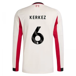 Liverpool FC Fußballtrikot 2025-26 Kerkez #6 Auswärtstrikot Herren Langarm