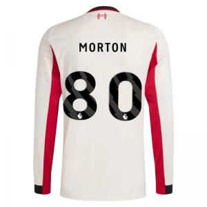 Liverpool FC Fußballtrikot 2025-26 Morton #80 Auswärtstrikot Herren Langarm