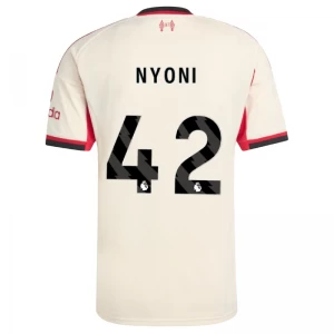 Liverpool FC Fußballtrikot 2025-26 Nyoni #42 Auswärtstrikot Herren