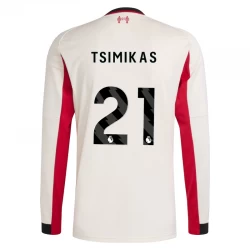 Liverpool FC Fußballtrikot 2025-26 Tsimikas #21 Auswärtstrikot Herren Langarm