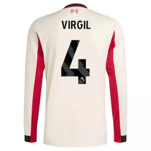 Liverpool FC Fußballtrikot 2025-26 Virgil van Dijk #4 Auswärtstrikot Herren Langarm
