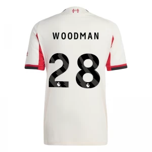 Liverpool FC Fußballtrikot 2025-26 Woodman #28 Auswärtstrikot Herren