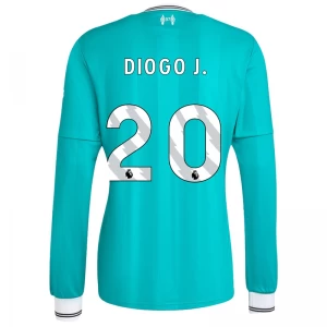 Liverpool FC Fußballtrikot Diogo J. #20 2025-26 Ausweichtrikot Herren Langarm