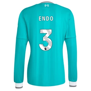 Liverpool FC Fußballtrikot Endo #3 2025-26 Ausweichtrikot Herren Langarm