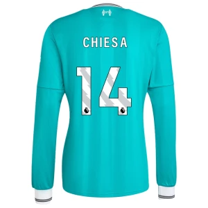 Liverpool FC Fußballtrikot Federico Chiesa #14 2025-26 Ausweichtrikot Herren Langarm