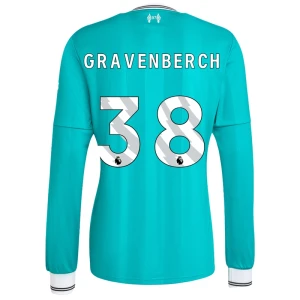 Liverpool FC Fußballtrikot Gravenberch #38 2025-26 Ausweichtrikot Herren Langarm