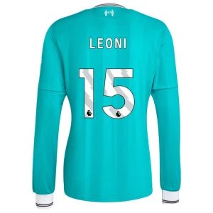 Liverpool FC Fußballtrikot Leoni #15 2025-26 Ausweichtrikot Herren Langarm