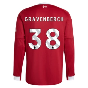 Liverpool FC Gravenberch #38 Fußballtrikot 2025-26 Heimtrikot Herren Langarm
