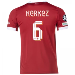 Liverpool FC Kerkez #6 Fußballtrikot 2025-26 Champions League Heimtrikot Herren
