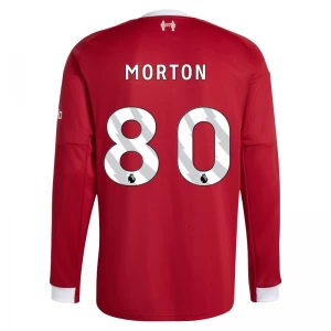Liverpool FC Morton #80 Fußballtrikot 2025-26 Heimtrikot Herren Langarm