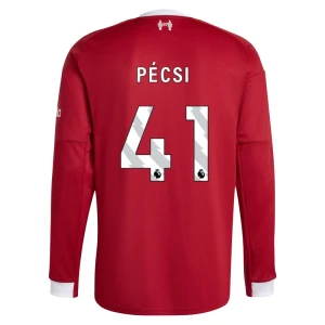 Liverpool FC Pecsi #41 Fußballtrikot 2025-26 Heimtrikot Herren Langarm