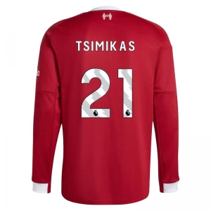 Liverpool FC Tsimikas #21 Fußballtrikot 2025-26 Heimtrikot Herren Langarm