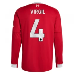 Liverpool FC Virgil van Dijk #4 Fußballtrikot 2025-26 Heimtrikot Herren Langarm