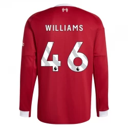 Liverpool FC Williams #46 Fußballtrikot 2025-26 Heimtrikot Herren Langarm