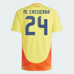 M. Cassierra #24 Kolumbien Fußballtrikots Copa America 2024 Heimtrikot Herren