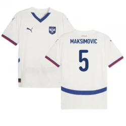 Maksimovic #5 Serbien Fußballtrikot EM 2024 Auswärtstrikot Herren
