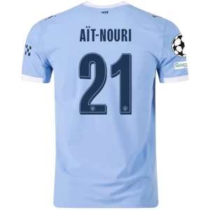 Manchester City Ait-Nouri #21 Fußballtrikot 2025-26 Champions League Heimtrikot Herren