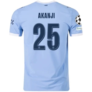 Manchester City Akanji #25 Fußballtrikot 2025-26 Champions League Heimtrikot Herren