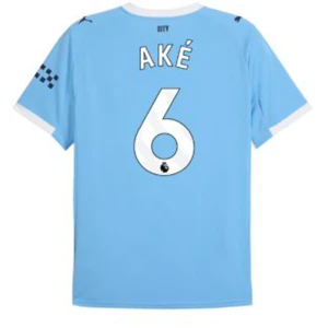 Manchester City Ake #6 Fußballtrikot 2025-26 Heimtrikot Herren