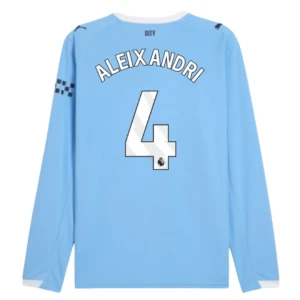 Manchester City Aleixandri #4 Fußballtrikot 2025-26 Heimtrikot Herren Langarm